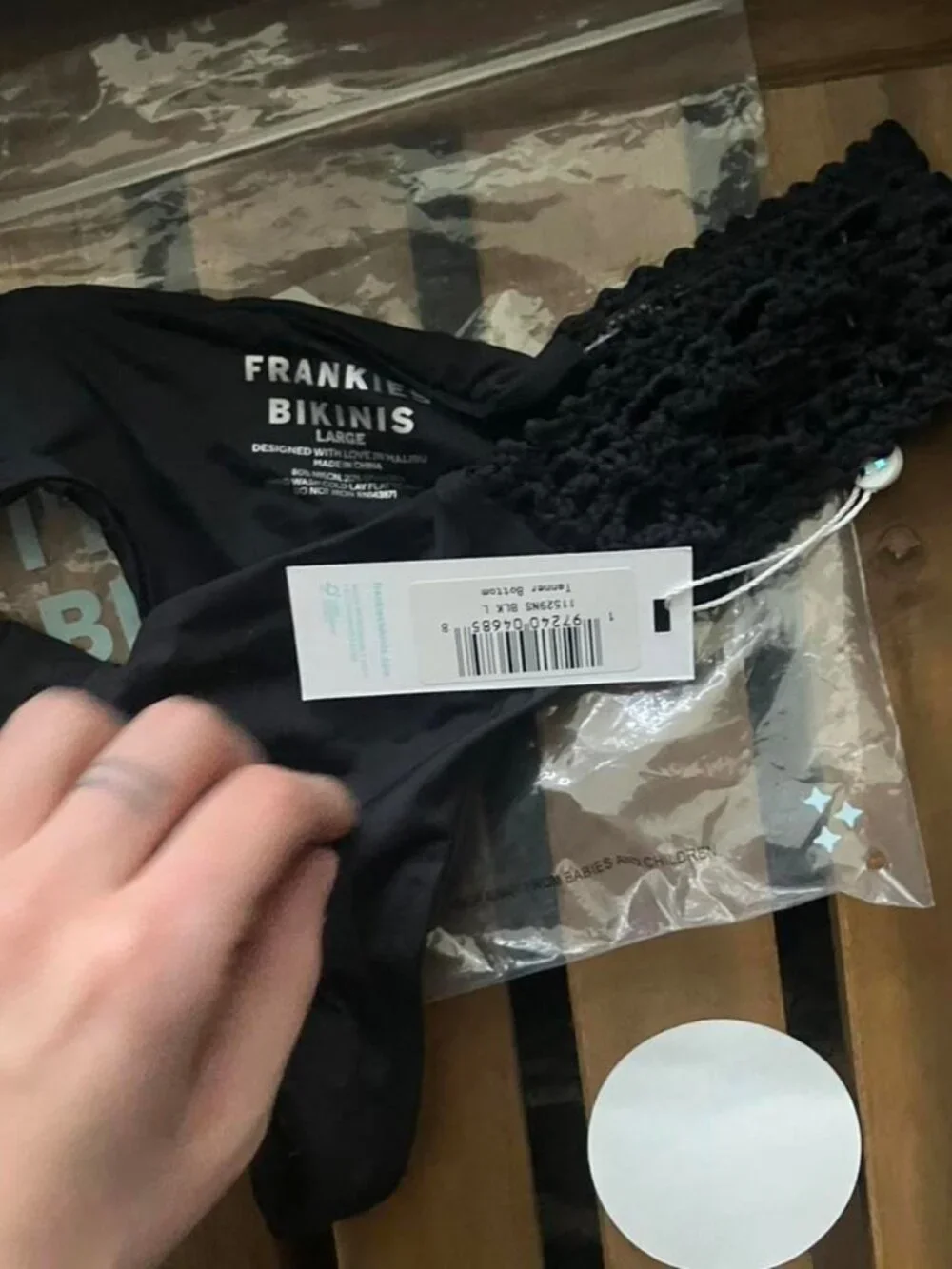 NWT- Frankie's Bikini's Tanner Bottoms Size L